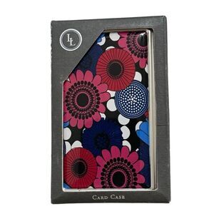 Lucy Lu Designs Card Holder (Business & Credit Card Holder ) New in Box Flowers
